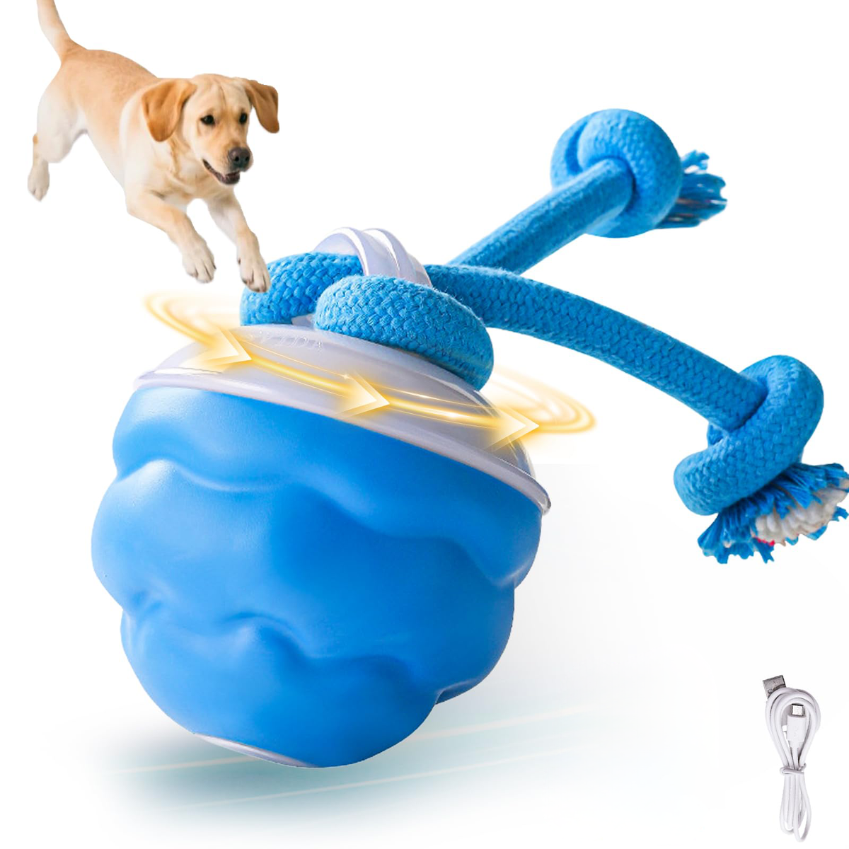 Motion-Activated Interactive Dog Ball With Three Modes