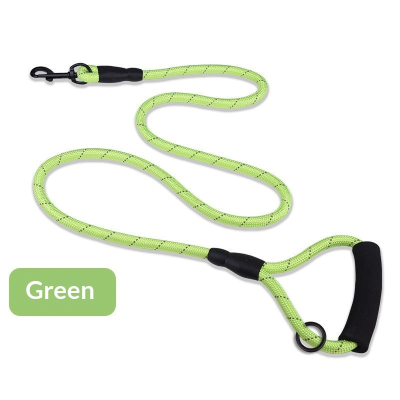 Reflective Pet Leash With Burst-Resistant Webbing