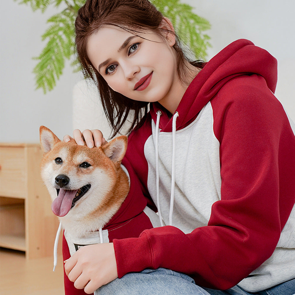 Autumn Winter Brushed Letter Dog Hoody