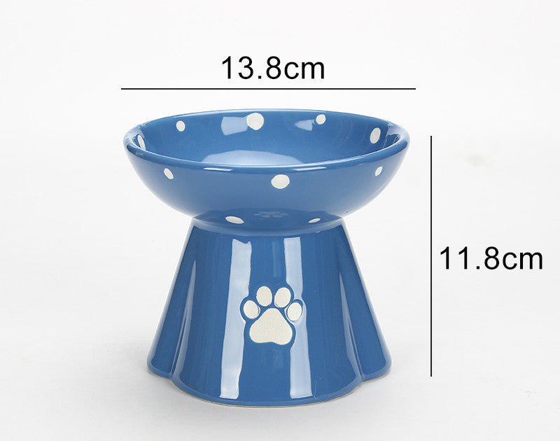 Protect Cervical Spine Large Capacity Ceramic Pet Bowl