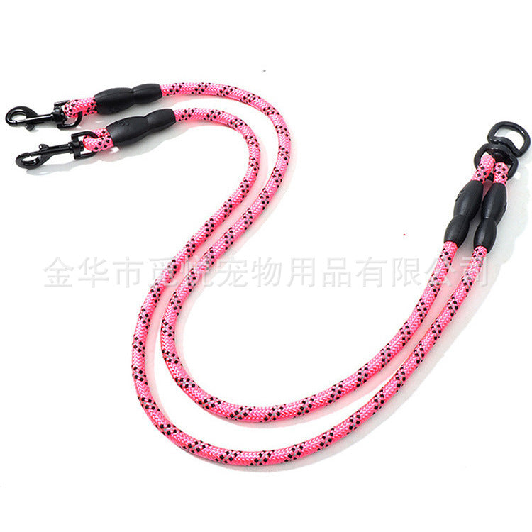 Dual Dog Leash With Tangle-Free Design Ideal For Small And Medium-Sized Dogs