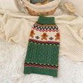 Red and Green Gingerbread Pet Sweater