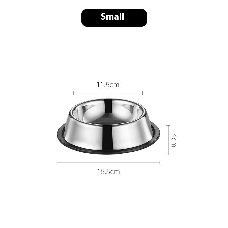 Stainless Steel Dog Bowl Anti-Fall Non-Slip