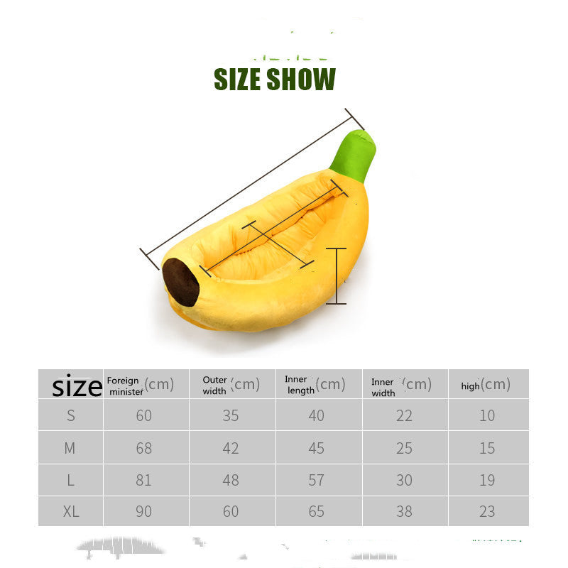 Banana Four-Season Pet Kennel Mat