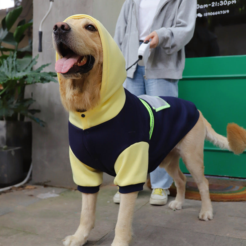 Large Dog Fleece Sweater With Pocket