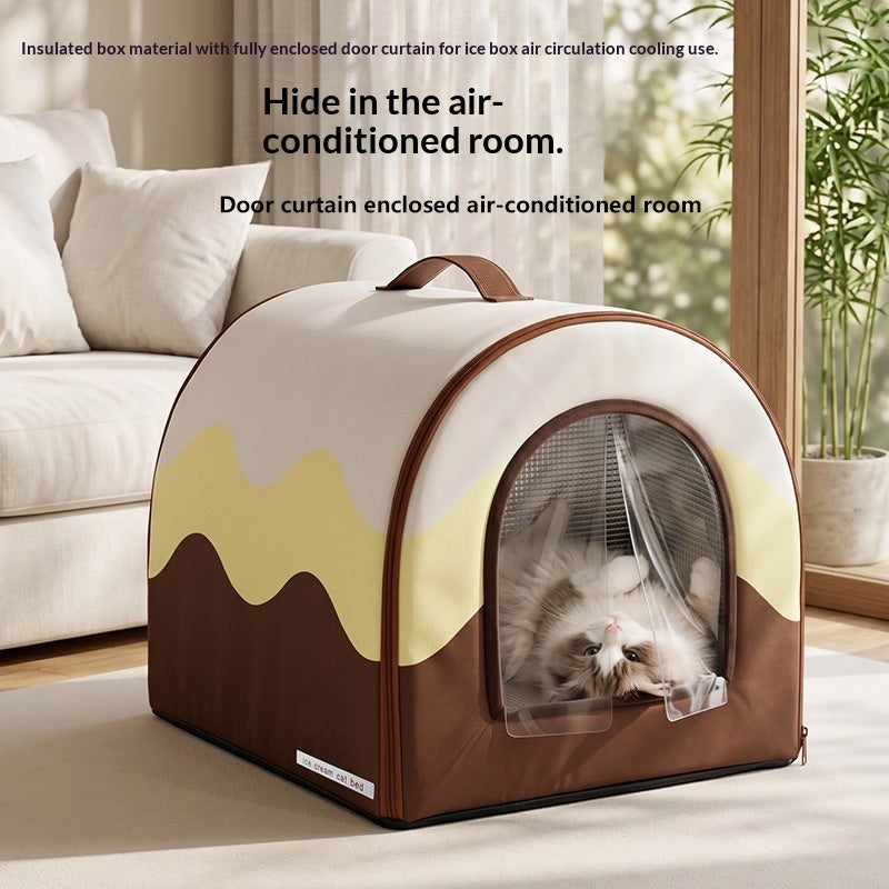 Portable Cooling Dog Bed All-Season Universal Use