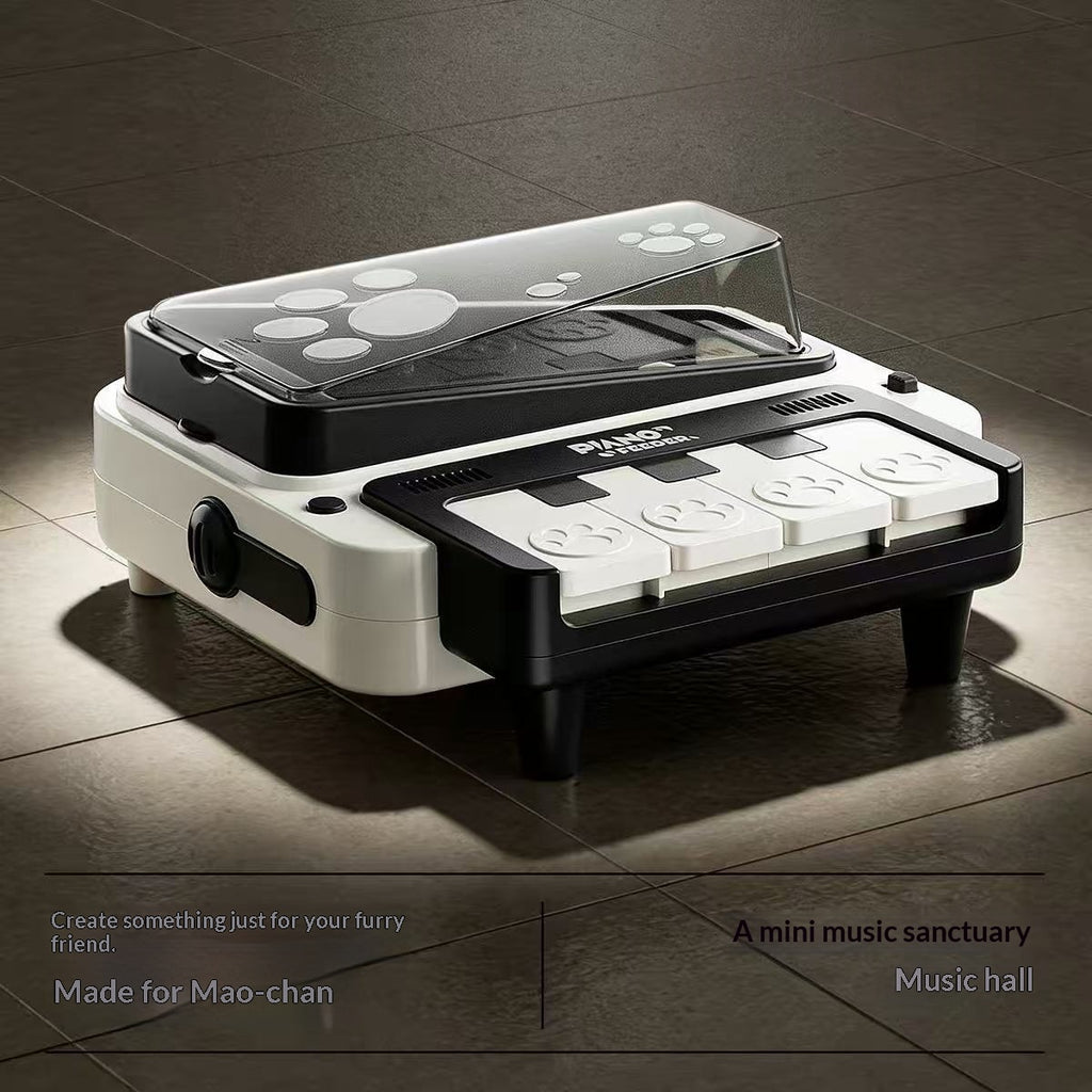 Piano-Style Sound-Making Cat Feeder