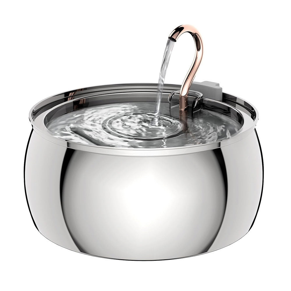 4L Water Drop Large Capacity Pet Stainless Steel Water Dispenser