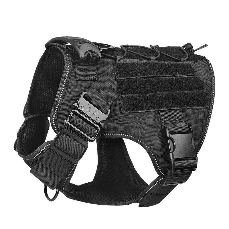 Adjustable Tactical Dog Harness with Vest Leash