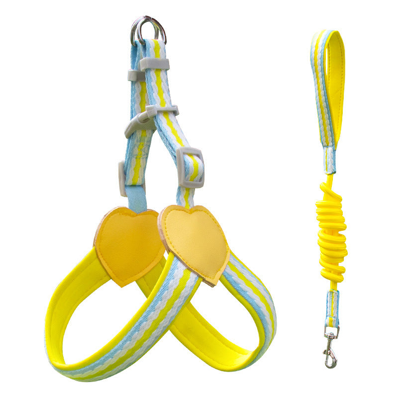 Dog Hand Holding Rope Vest Walking Chest Strap