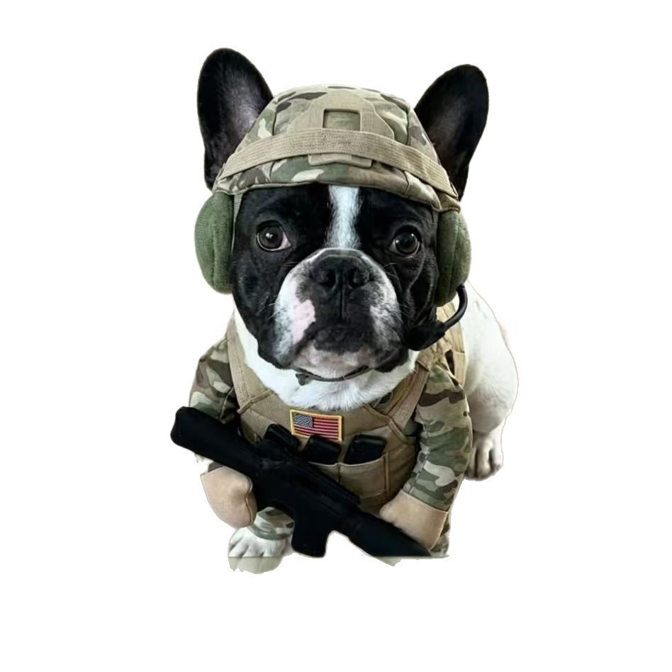 Puppy Soldier Costume Set