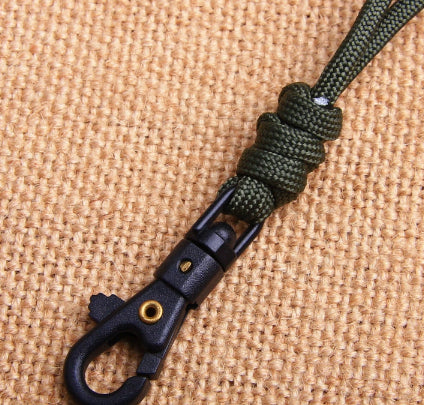 Hand-Woven Keychain Lanyard Flashlight Rope Neck Rope Core Parachute Cord Woven Lanyard