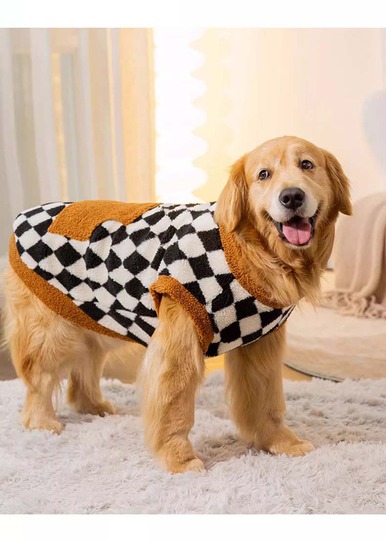 Autumn Winter Fluffy Cotton-Padded Dog Vest