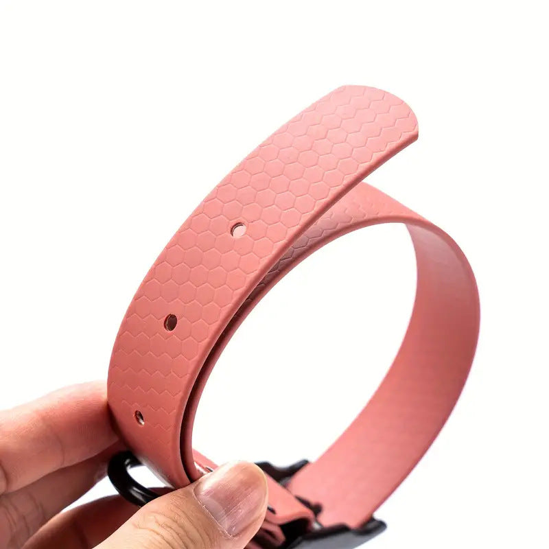 Pvc Honeycomb Embossed Collar Waterproof And Stain-Resistant For Large Dogs