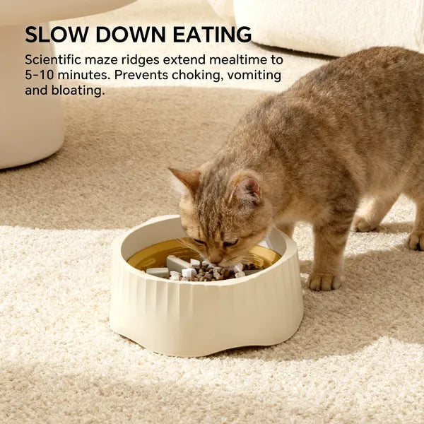 Blue Dual-Purpose Slow Food Bowl, Fast&Slow Food Can Be Freely Switched To Adapt To Different Pet Eating Habits, Cross-Border Hot Selling Pe