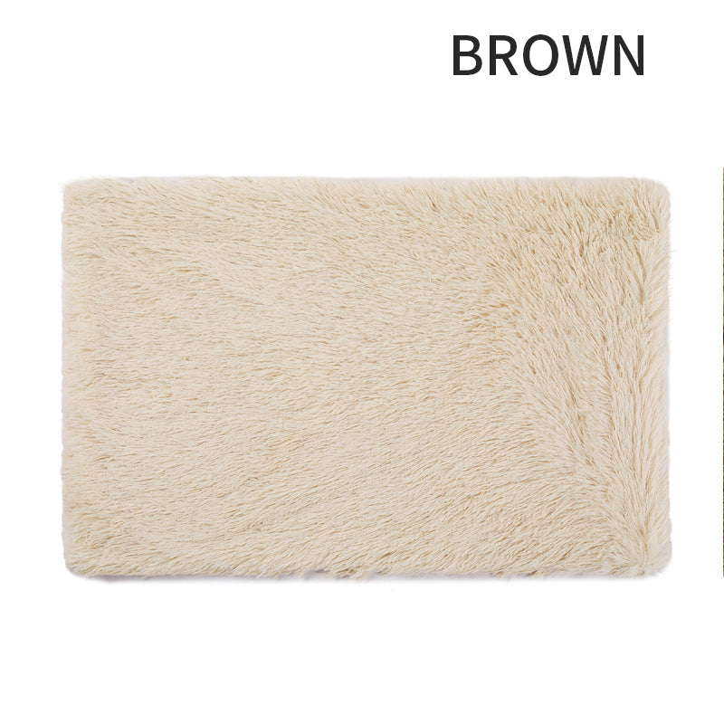 Dog Bed And Extra Matching Cover Sheet Dog Crate Pad Ultra Soft Dog Bed Mat Washable Pet Kennel Bed With Non-Slip Bottom Fluffy Plush Sleepi