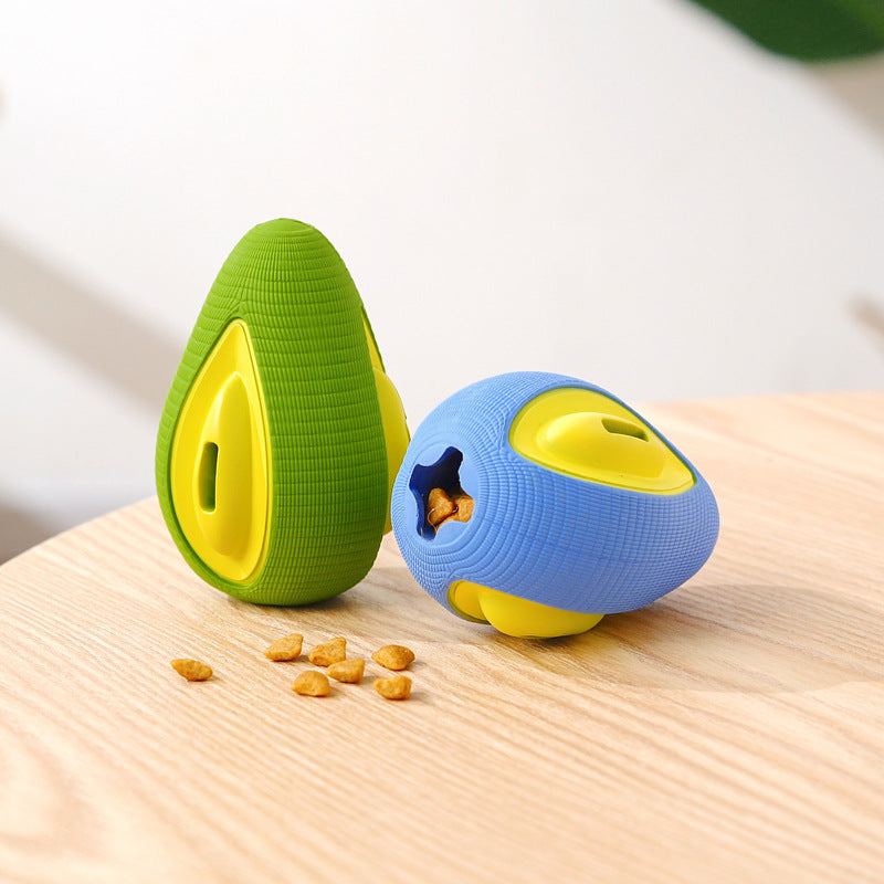 Dog Spills Ball Avocado Rubber Pet