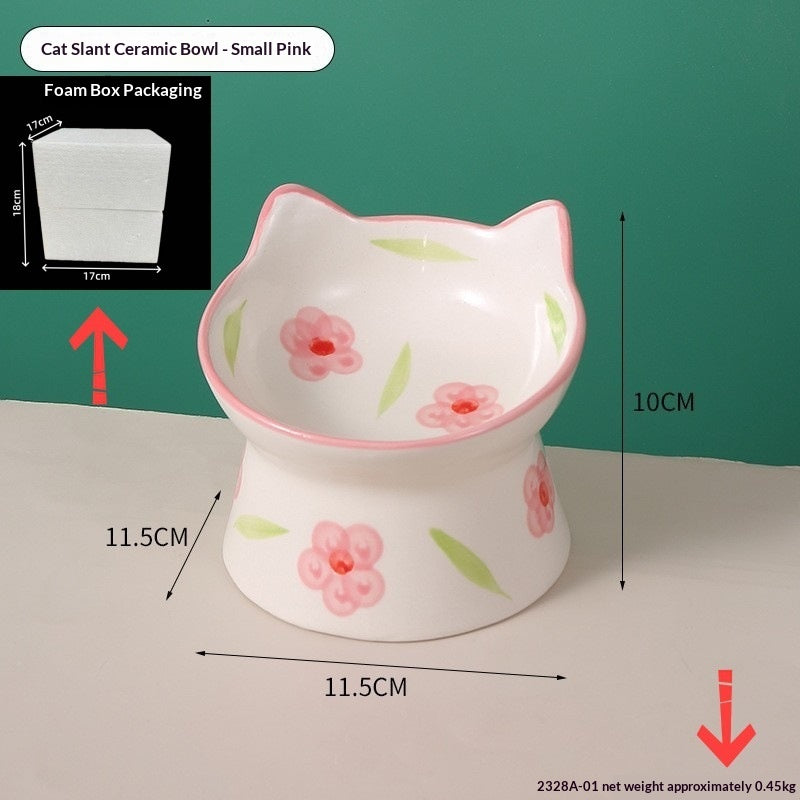 Cute Cartoon Lion Pet Bowl, Ceramic