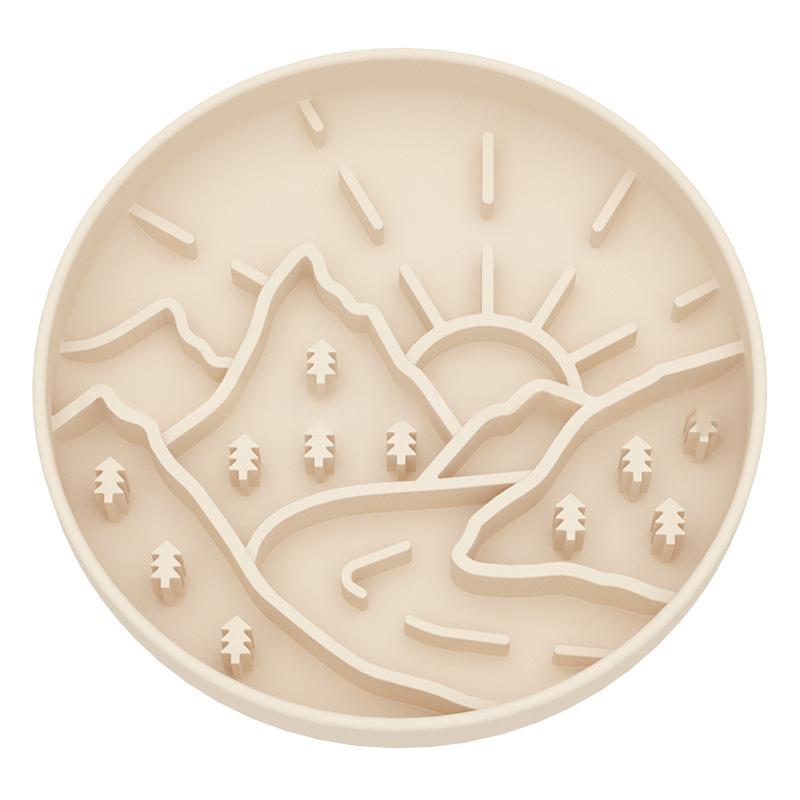 Slow-Feeding Silicone Dog Bowl