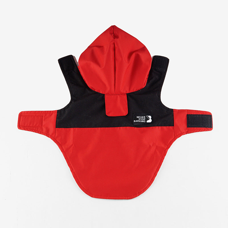 Color-Block Patchwork Dog Raincoat
