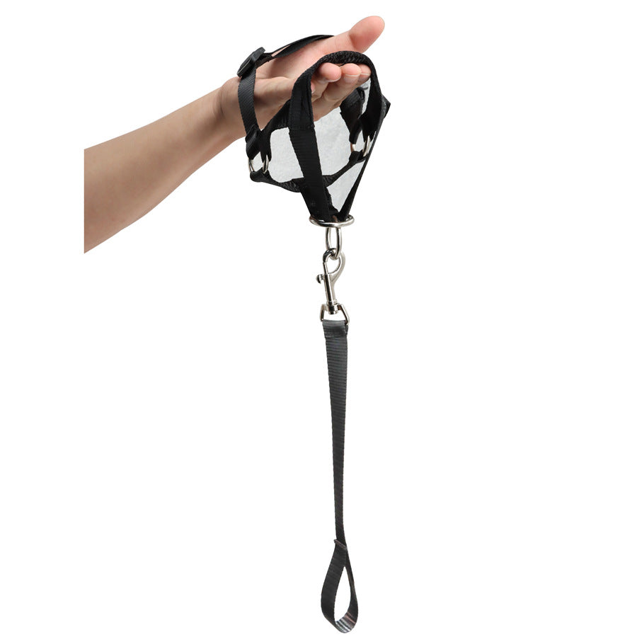 Adjustable Anti-Bite Mask Pet Traction Suit Training Belt Pet Muzzle