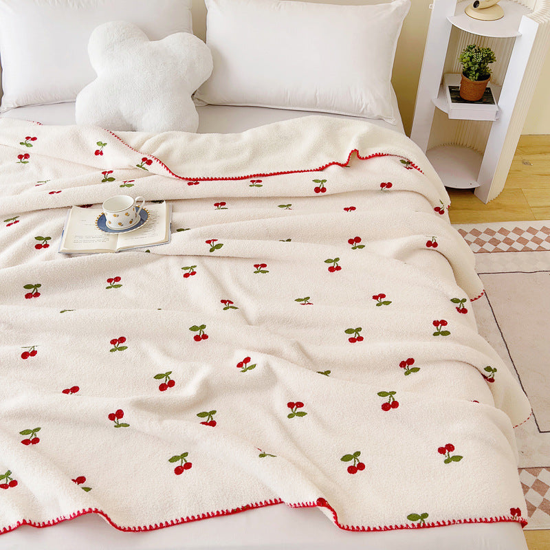 Office Nap Multifunctional Lambswool Shawl Blanket