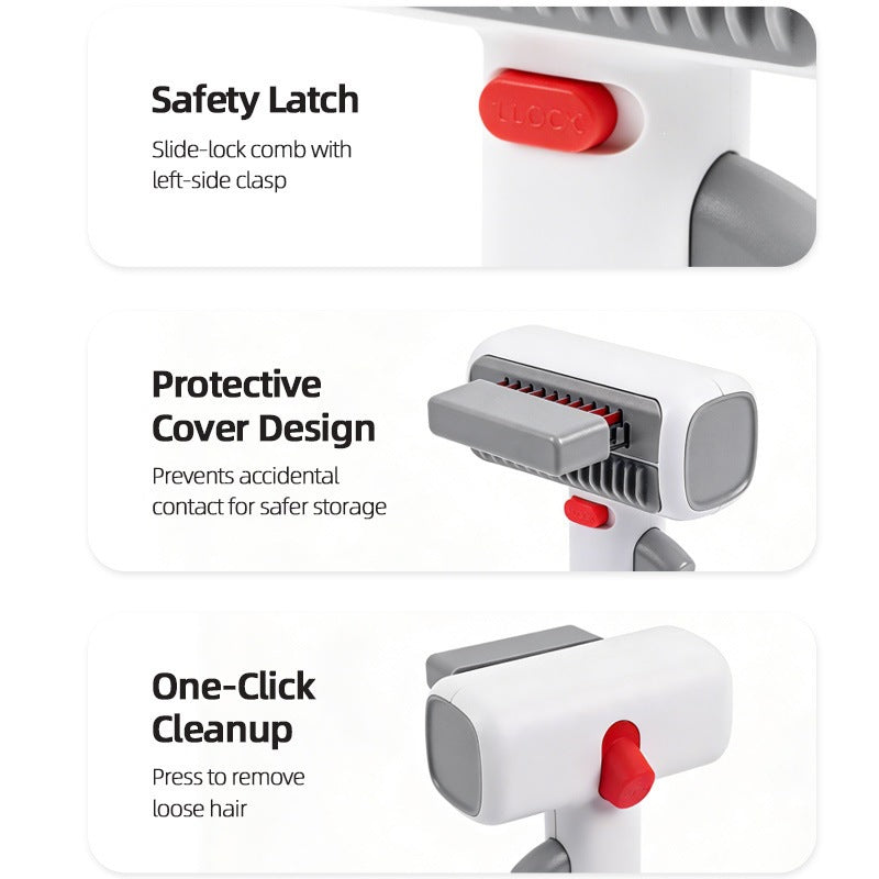New Gravity 2-In-1 Knot-Untangling And Fur-Removing Comb