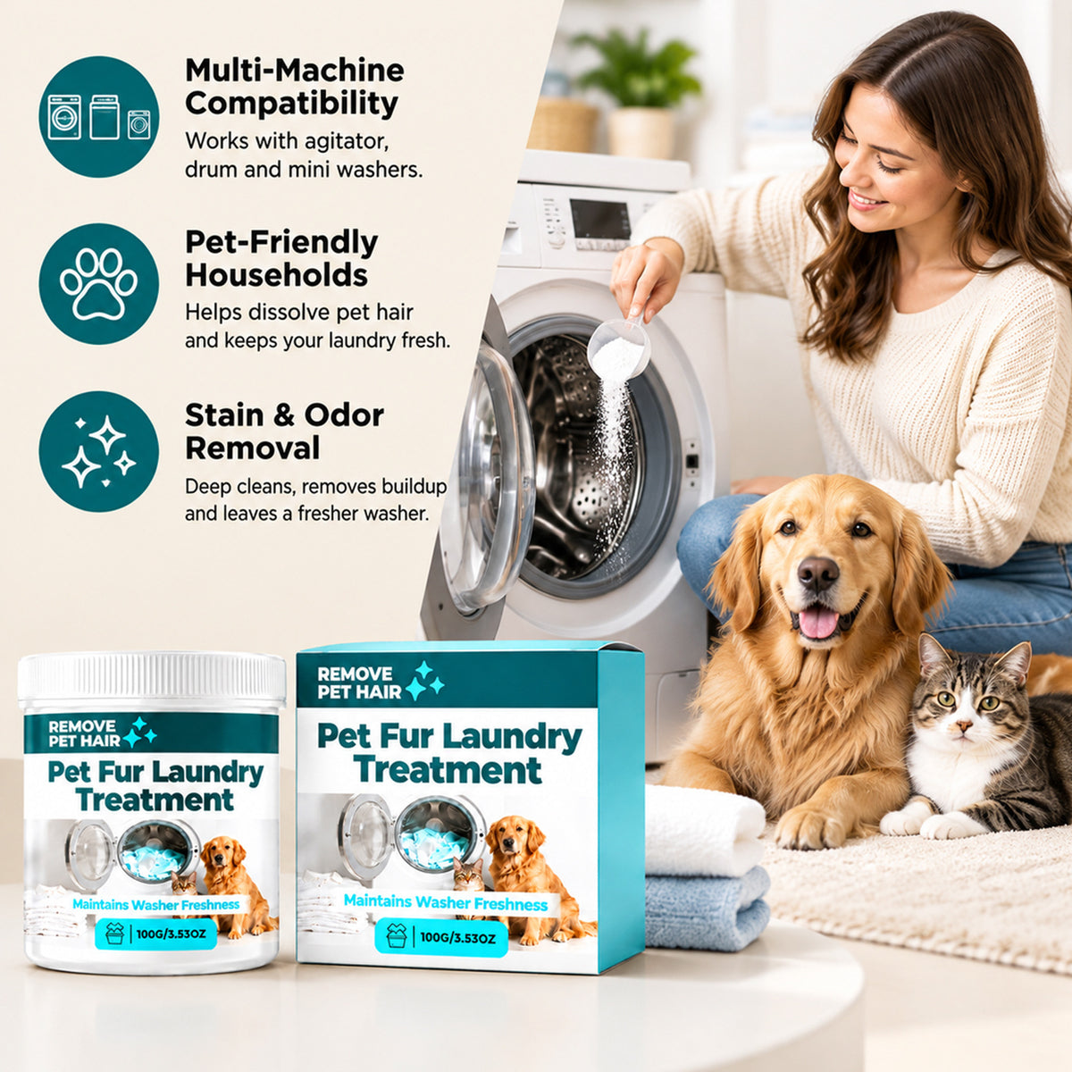 Pet Fur Laundry Treatment