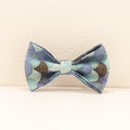 Blue Cloud-Pattern Gold-Stamped Dog Collar