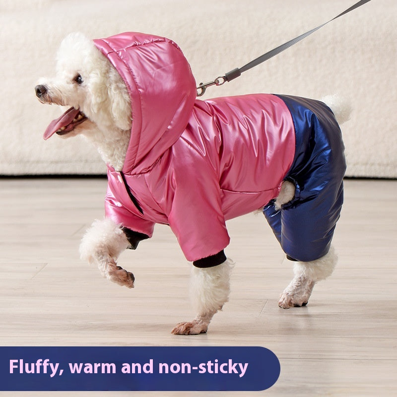 Waterproof Windproof Cotton Four-Leg Dog Coat