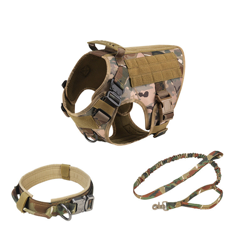 Dog Harness Set, Dog Harness Collar Leash Set, No Pull Dog Vest Harness