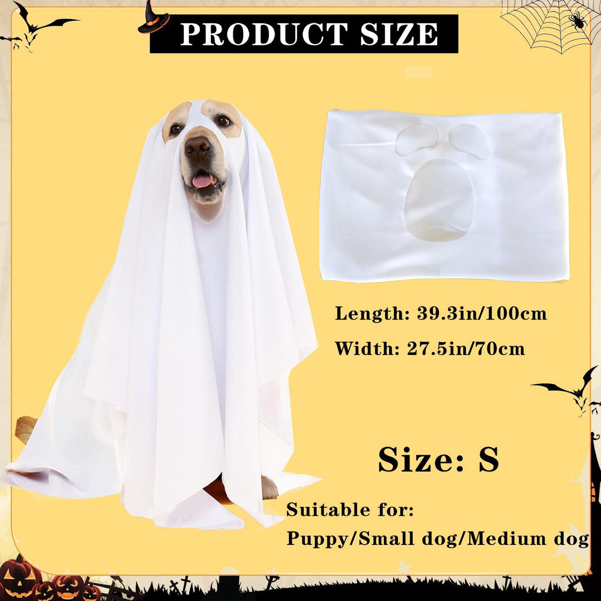 Halloween Ghost Pet Costume