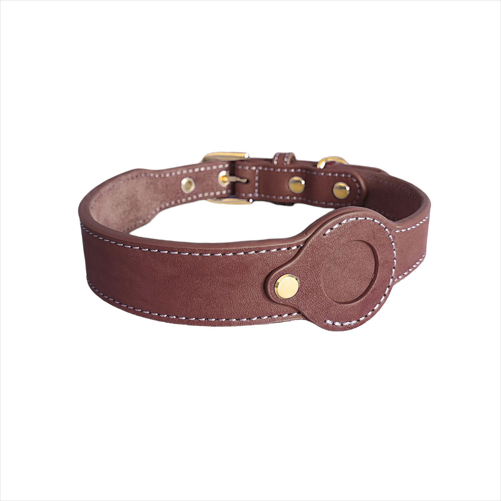 Full-Grain Cowhide Detachable Pet Leather Collar