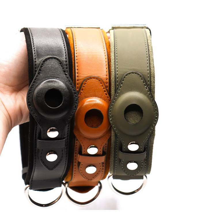 Leather Dog Collar for Location Tracker