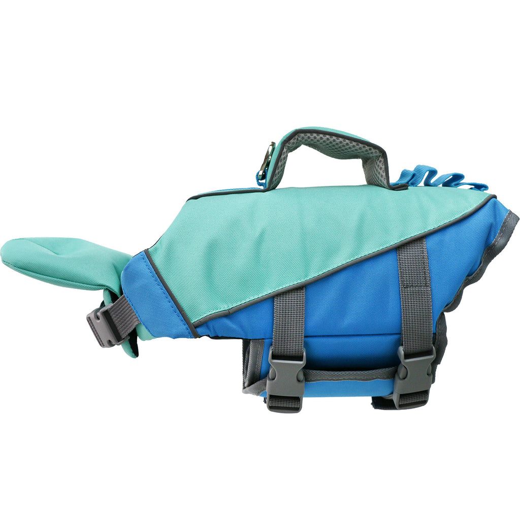 Reflective Patchwork Dog Swim Life Jacket