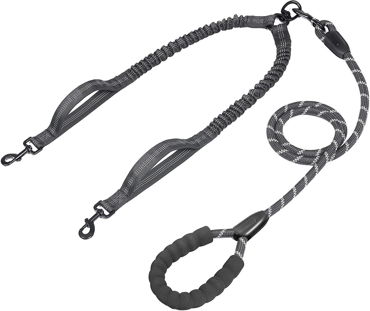Double-Headed Pet Leash For Two Dogs