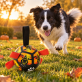 Festive Dog Toy Ball With Rope