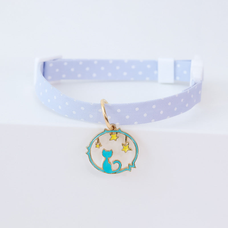 Dog Collar Cute Adjustable Silent Moon Accessory