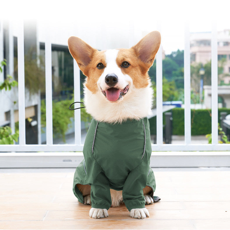 Reflective Dog Clothing With Traction Hole