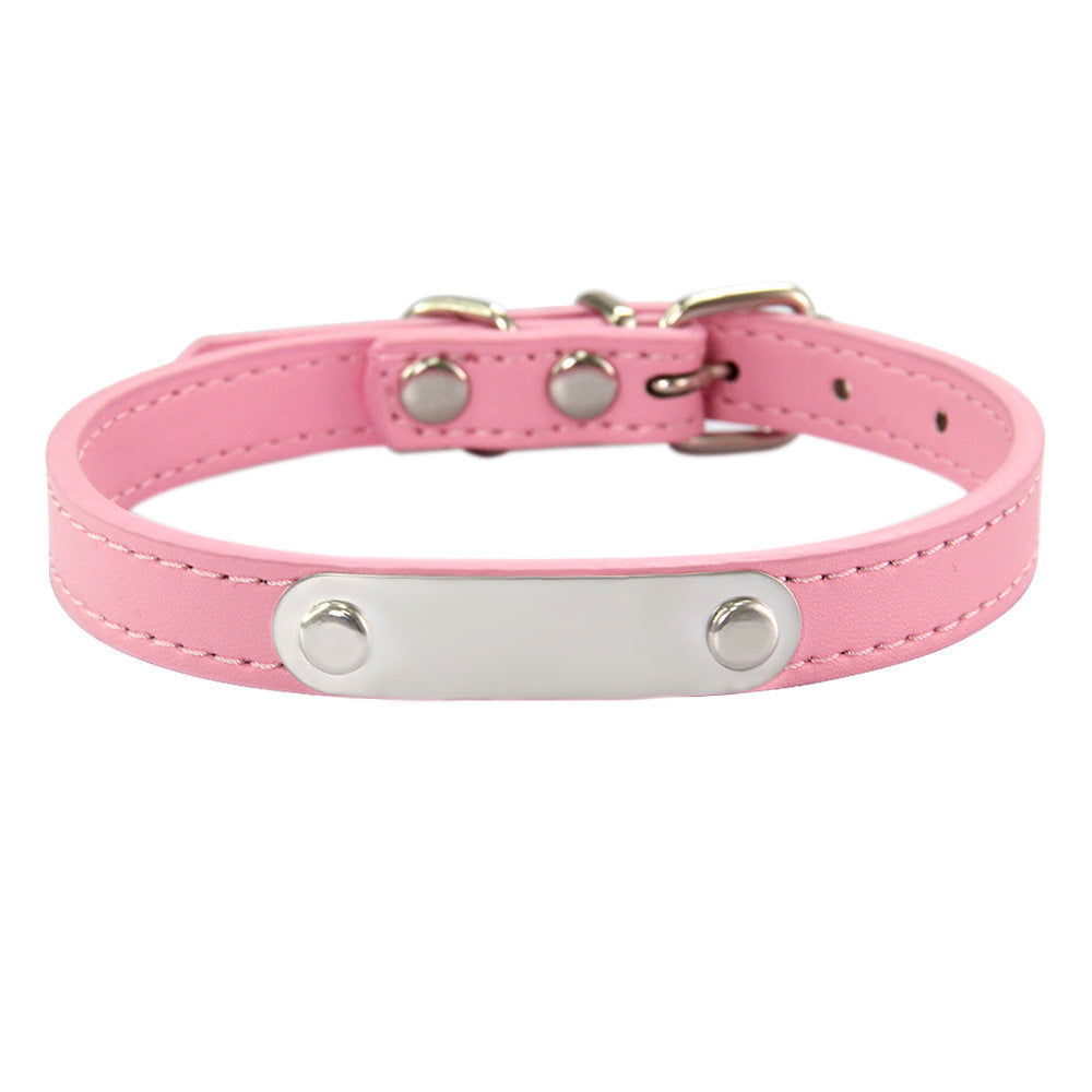 Simple Lettering Dog Collar
