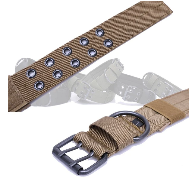 Wide Heavy Duty Dog Collar with Metal Buckle