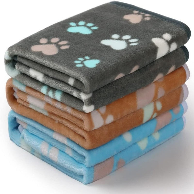 Flannel Coral Fleece Pet Blanket