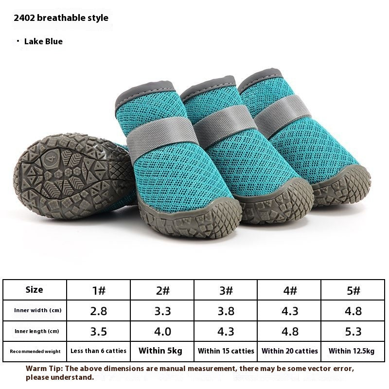 Waterproof Non-Slip Breathable Dog Shoes