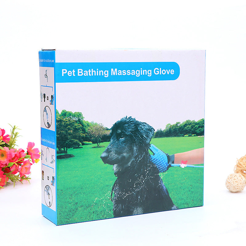 Pet Bath Massage Gloves Five-Fingered Water Spray
