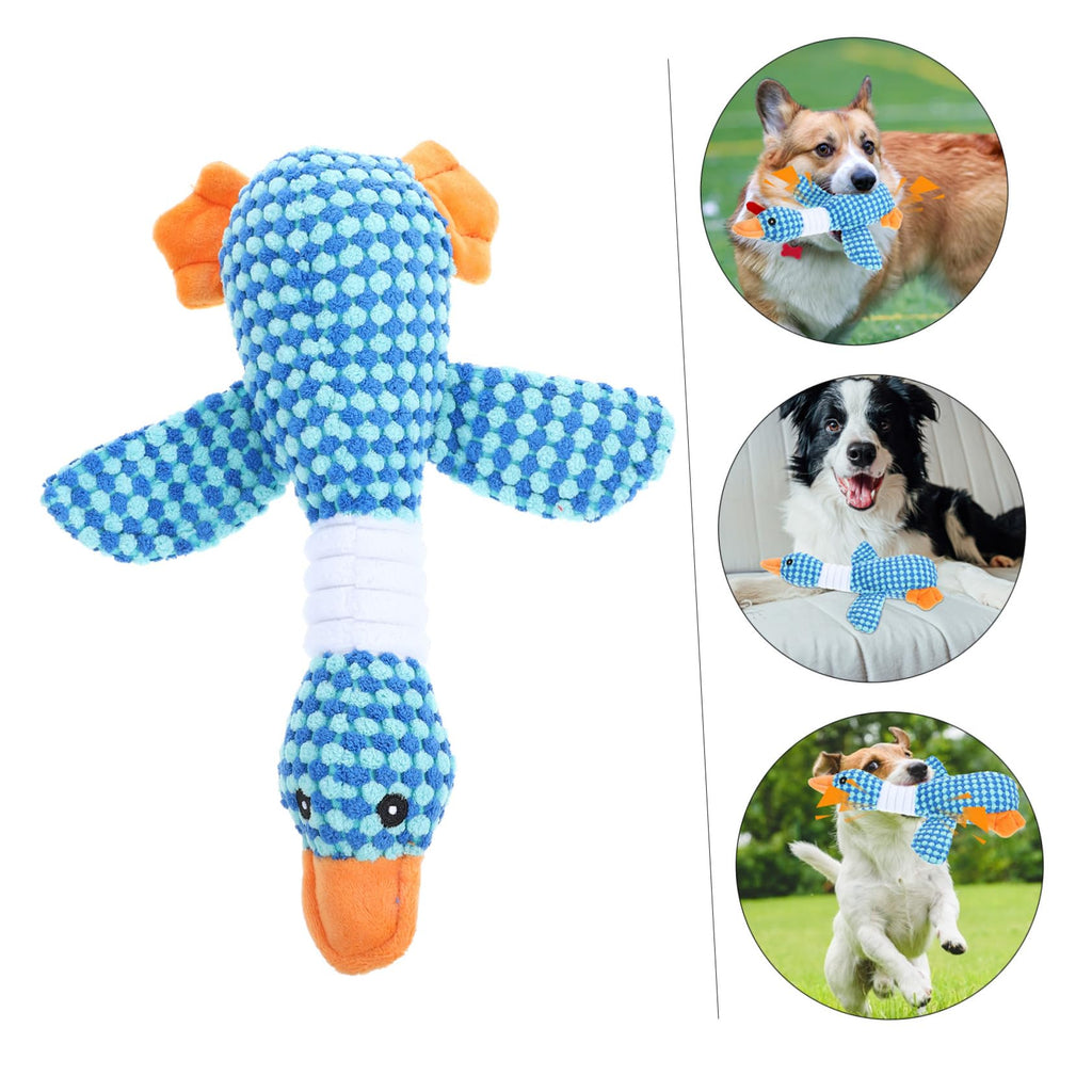 Squeaky Plush Goose Dog Chewing Toy