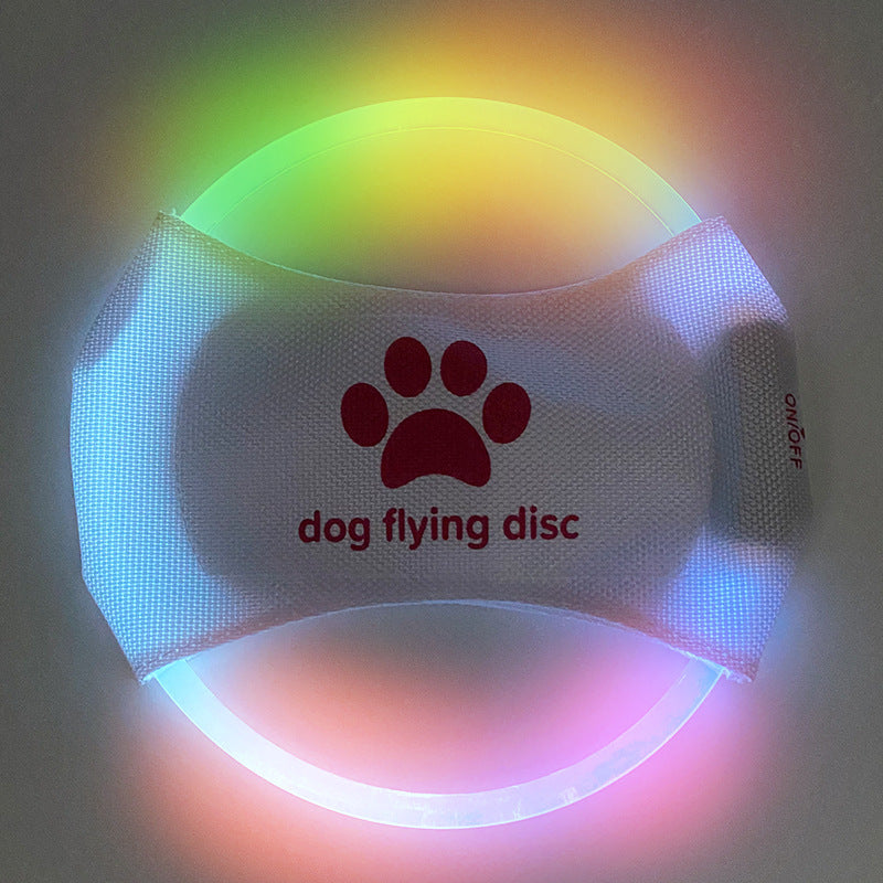 Glowing LED Dog Flying Disc