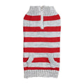 Contrast Color Dog Sweater With Zipper Pocket