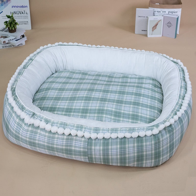 Kennel Winter Warm Dog Mat Pet Large Dog Removable And Washable Four Seasons Universal