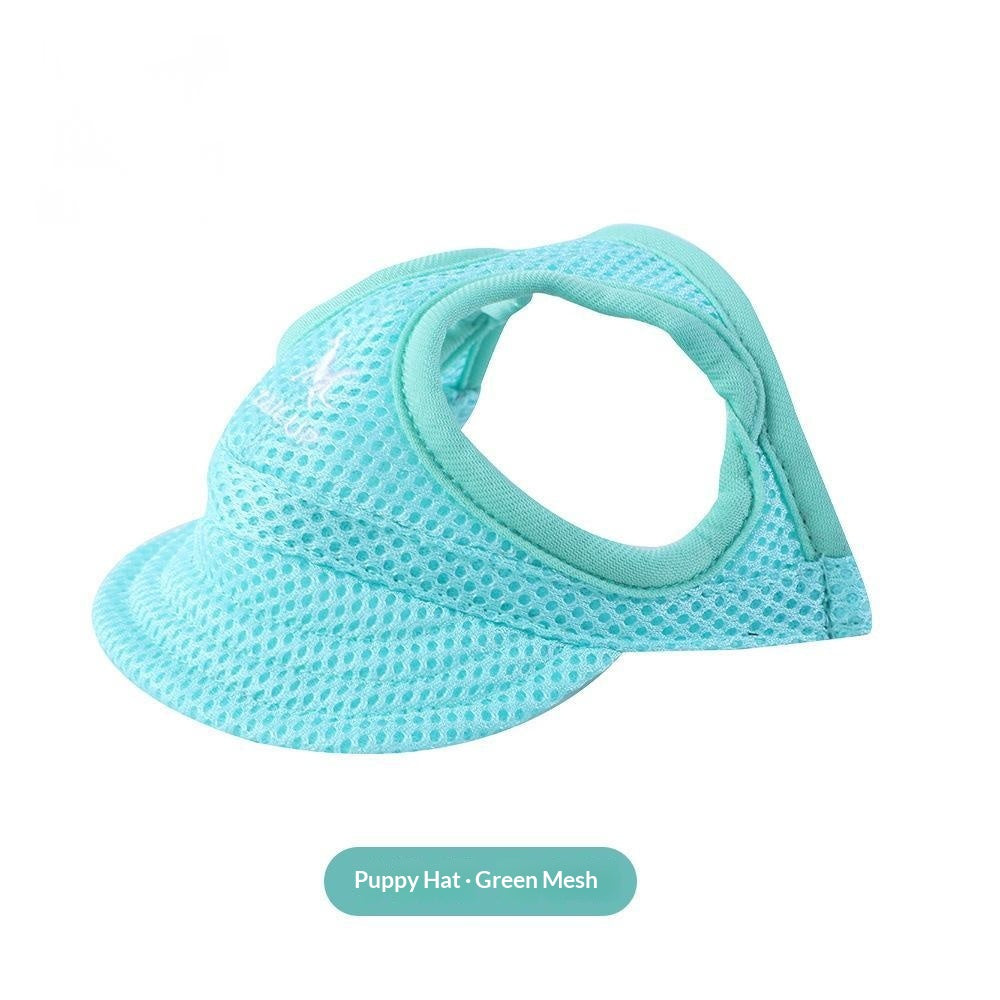 Canvas Pet Sunshade Hat with Ear Openings