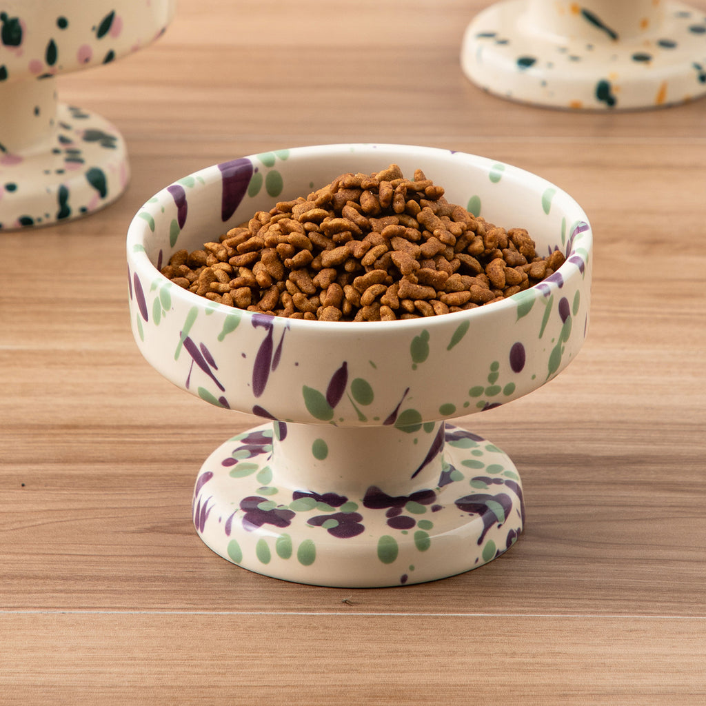 Ink-Splashed High Pet Bowl